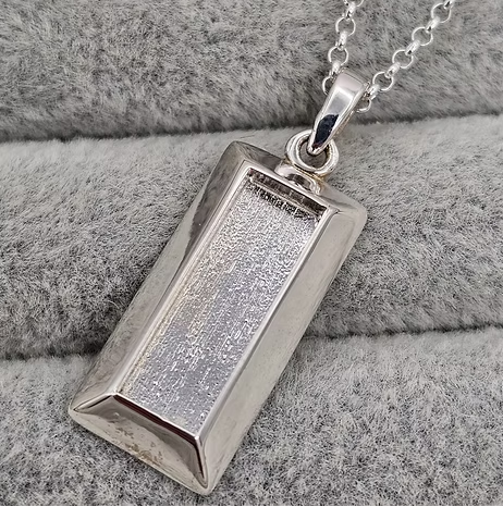 Memorial Heavy Bar Necklace – Sterling Silver | Heartstones®
