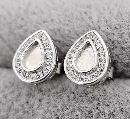 Memorial Teardrop Earrings – Sterling Silver | Heartstones®