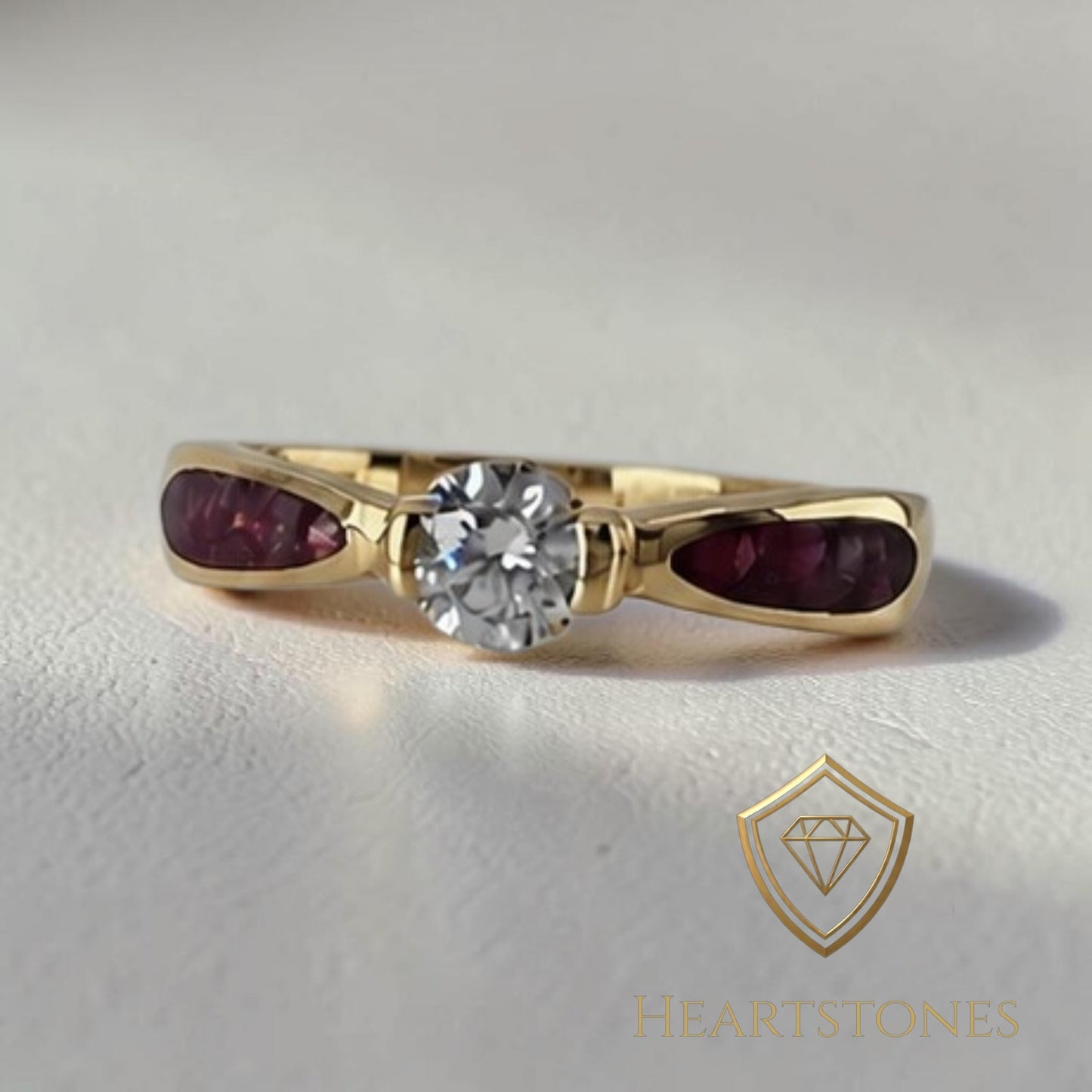 Memorial Solitaire Ring – 9ct Gold | Heartstones®
