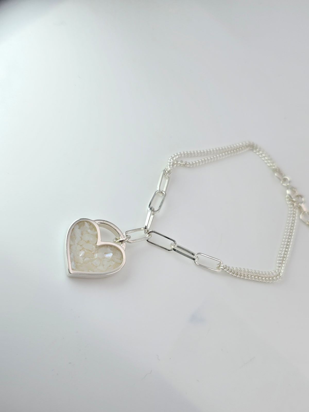Memorial Paperclip Heart Bracelet – Sterling Silver | Heartstones®