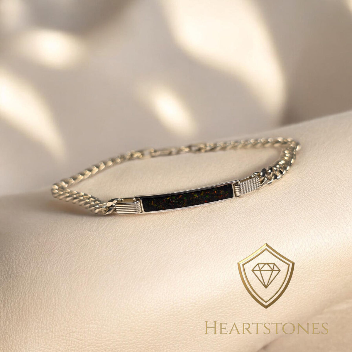 Memorial Curb Chain Bracelet – Sterling Silver | Heartstones®