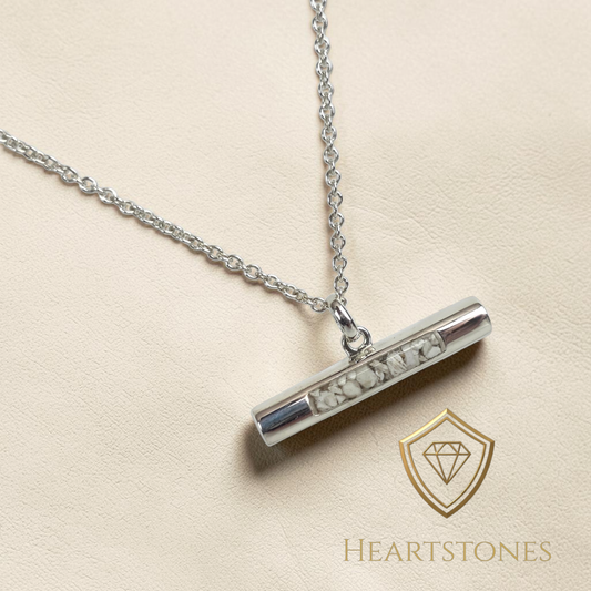 Memorial T-Bar Necklace – Sterling Silver | Heartstones®