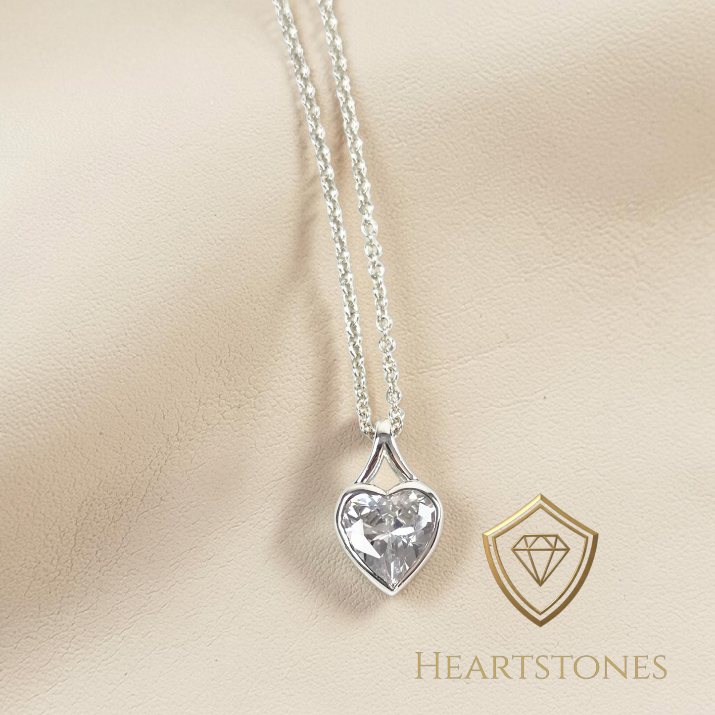 Memorial Secretly Set Heart Necklace  – Sterling Silver | Heartstones®