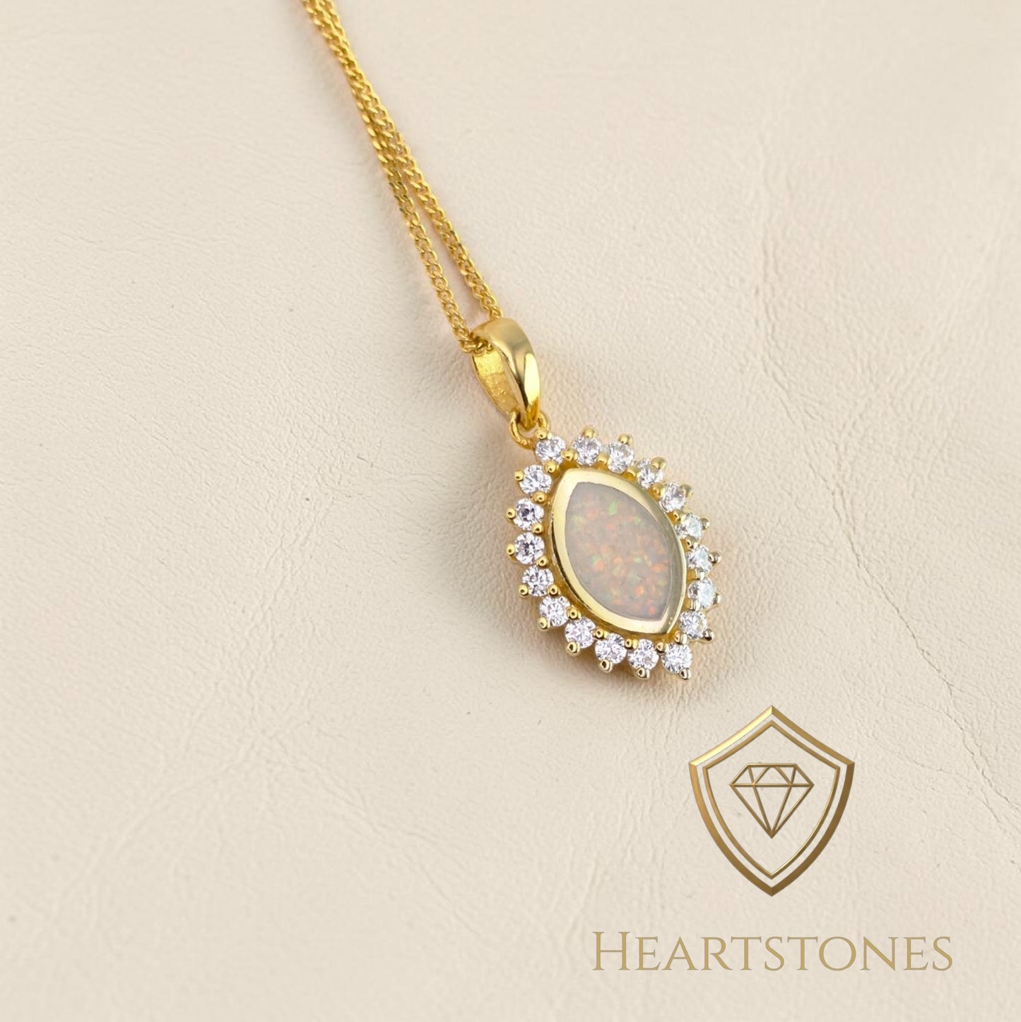 Memorial Marquise Necklace – 9ct Gold | Heartstones®