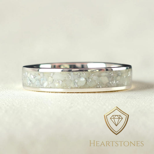 Memorial Ring – Sterling Silver Band | Heartstones®