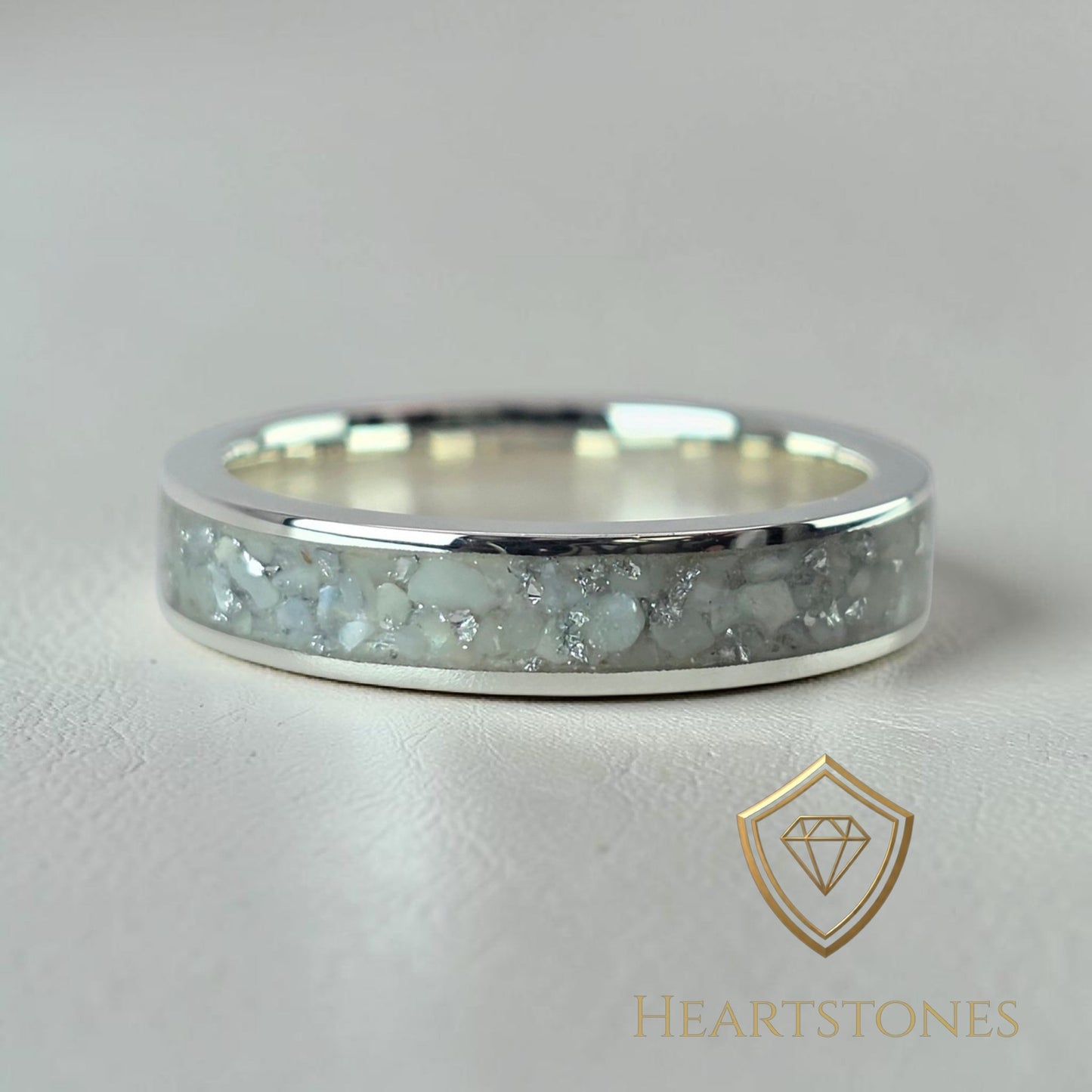 Memorial Ring – Sterling Silver Band | Heartstones®