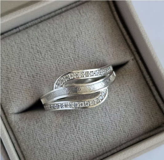 Memorial Triple Wave Ring – Sterling Silver | Heartstones®