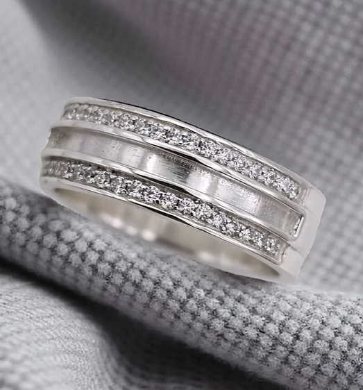 Memorial Triple Row Ring – Sterling Silver | Heartstones®