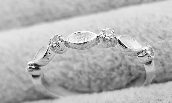 Memorial Marquise Accent Ring – Sterling Silver | Heartstones®