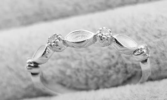 Memorial Marquise Accent Ring – Sterling Silver | Heartstones®