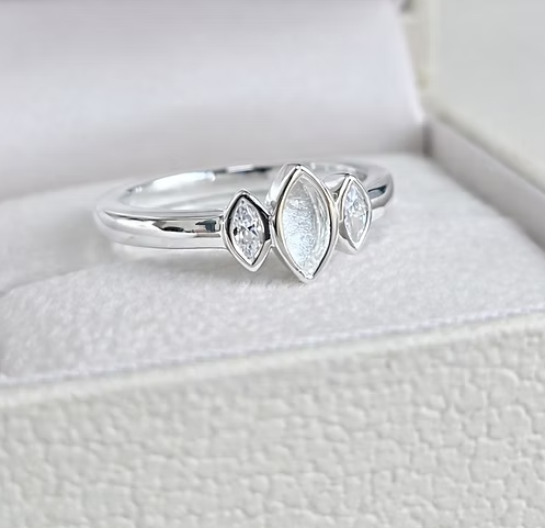 Memorial Marquise Ring – Sterling Silver | Heartstones®