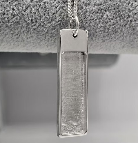 Memorial Tag Necklace  – Sterling Silver | Heartstones®