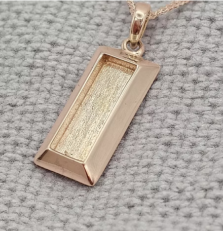 Memorial Heavy Bar Necklace  – 9ct Gold | Heartstones®