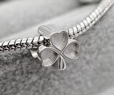 Memorial Shamrock Charm – Sterling Silver | Heartstones®