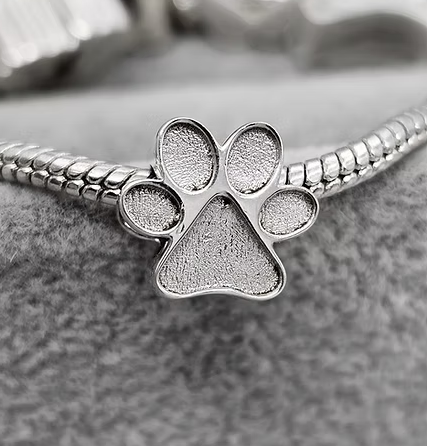 Memorial Paw Charm – Sterling Silver | Heartstones®