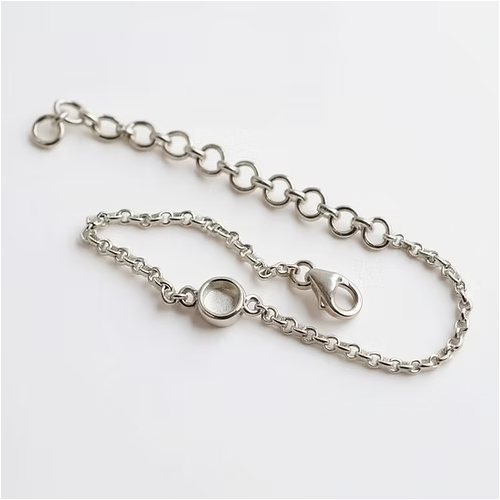Memorial Round Bracelet – Sterling Silver | Heartstones®