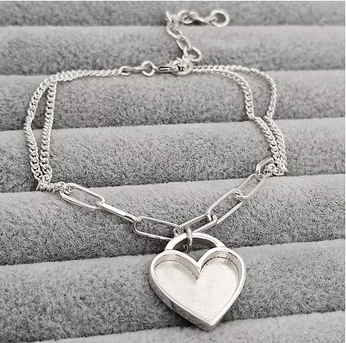 Memorial Paperclip Heart Bracelet – Sterling Silver | Heartstones®