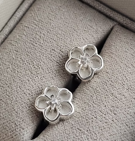 Memorial Forget Me Not Earrings – Sterling Silver | Heartstones®