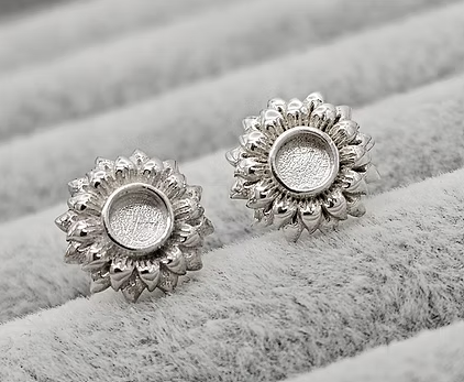 Memorial Sunflower Earrings – Sterling Silver | Heartstones®
