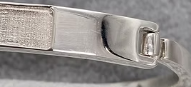 Memorial Solid Bar Bangle – Sterling Silver | Heartstones®